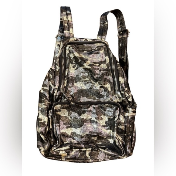 Aimee Kestenburg Metallic Camo Pebbled Leather Backpack main image 6
